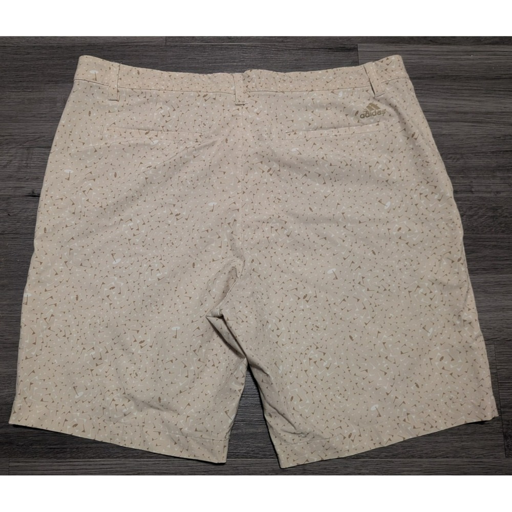 Adidas Ultimate 365 Men's Brown Flag Print Golf Athleisure Shorts Size 36x8.5 - Picture 8 of 8